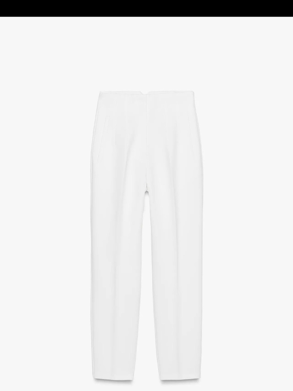 Zara White Straight Leg Women's Pants
